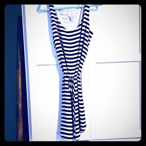 Loft navy and white nautical dress. Like new